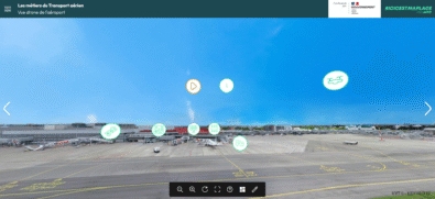 Découvrez les métiers du transport aérien en visite immersive !